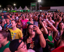 Pontal do Paraná, 21 de fevereiro de 2025 - Show de George Henrique e Rodrigo, no Centro de Eventos Marisol, dentro da programação do Verão Maior Paraná.