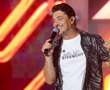 Pontal do Paraná, 21 de fevereiro de 2025 - Show de George Henrique e Rodrigo, no Centro de Eventos Marisol, dentro da programação do Verão Maior Paraná.