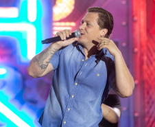 Pontal do Paraná, 21 de fevereiro de 2025 - Show de George Henrique e Rodrigo, no Centro de Eventos Marisol, dentro da programação do Verão Maior Paraná.