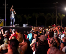 Pontal do Paraná, 21 de fevereiro de 2025 - Show de George Henrique e Rodrigo, no Centro de Eventos Marisol, dentro da programação do Verão Maior Paraná.