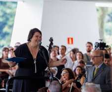 MON ficou lotado para celebrar a genialidade de Mozart com a Orquestra Sinfônica do Paraná, sob a regência do maestro Roberto Tibiriçá e a participação especial da soprano Marília Vargas.