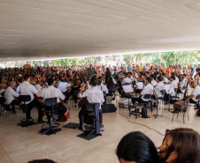MON ficou lotado para celebrar a genialidade de Mozart com a Orquestra Sinfônica do Paraná, sob a regência do maestro Roberto Tibiriçá e a participação especial da soprano Marília Vargas.
