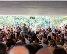 MON ficou lotado para celebrar a genialidade de Mozart com a Orquestra Sinfônica do Paraná, sob a regência do maestro Roberto Tibiriçá e a participação especial da soprano Marília Vargas.