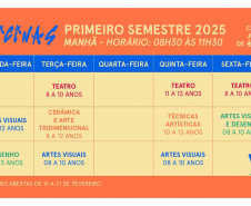 Centro Juvenil de Artes abre inscrições para oficinas do 1º semestre de 2025