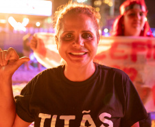 Matinhos, 22 de fevereiro de 2025 - Show da banda Titãs no paldo do Verão Maior Paraná em Caiobá.