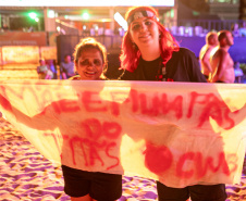 Matinhos, 22 de fevereiro de 2025 - Show da banda Titãs no paldo do Verão Maior Paraná em Caiobá.