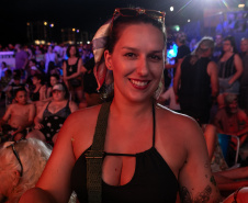 Matinhos, 22 de fevereiro de 2025 - Show da banda Titãs no paldo do Verão Maior Paraná em Caiobá. 