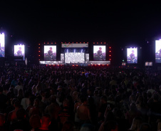 Matinhos, 22 de fevereiro de 2025 - Show da banda Titãs no paldo do Verão Maior Paraná em Caiobá.