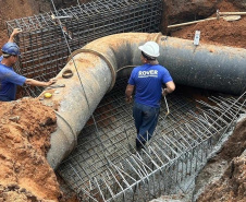 Nova adutora do Rio Pitangui vai aumentar em 15% a capacidade de abastecimento em Ponta Grossa