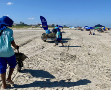 Limpeza diurna: aumento de 31,76% na coleta de lixo diurna em relação ao mesmo feriado prolongado de 2024 (Sanepar)