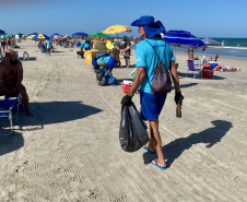 Limpeza diurna: aumento de 31,76% na coleta de lixo diurna em relação ao mesmo feriado prolongado de 2024 (Sanepar)