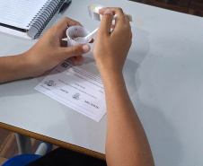 Estudantes do CE Gelvira Corrêa Pacheco avaliam a inclusão de novo alimento no cardápio escolar
