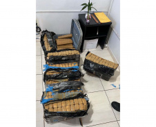 Batalhão da PM apreende 109 quilos de maconha em rodovia de Realeza
