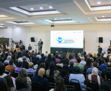 O governador em exercício Darci Piana participa nesta terça-feira (8) da abertura do Fórum Paranaense de Turismo Religioso, que acontece em Foz do Iguaçu entre 8 e 10 de abril. Foto: Geraldo Bubniak/AEN