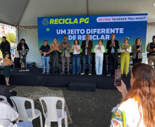Recicla PG, ligado ao programa Recicla Paraná, da Secretaria de Estado do Desenvolvimento Sustentável, foi inaugurado oficialmente nesta terça-feira (15) em Ponta Grossa