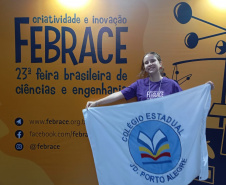 SEED ESTUDANTE PREMIADA MAIOR FEIRA DE CIÊNCIAS