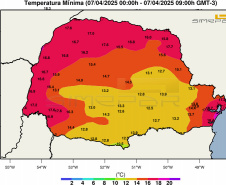25 cidades registraram a menor temperatura do ano no sábado, domingo e nesta segunda-feira