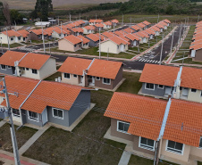 Casa Fácil Paraná, a Cohapar financia diretamente a construção de casas para famílias com renda de um a seis salários mínimos em Palmas Foto: Geraldo Bubniak/AEN