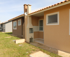 Casa Fácil Paraná, a Cohapar financia diretamente a construção de casas para famílias com renda de um a seis salários mínimos em Palmas Foto: Geraldo Bubniak/AEN