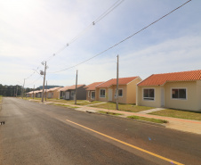 Casa Fácil Paraná, a Cohapar financia diretamente a construção de casas para famílias com renda de um a seis salários mínimos em Palmas Foto: Geraldo Bubniak/AEN