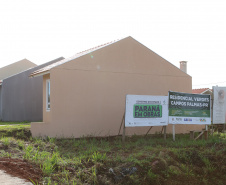 Casa Fácil Paraná, a Cohapar financia diretamente a construção de casas para famílias com renda de um a seis salários mínimos em Palmas Foto: Geraldo Bubniak/AEN