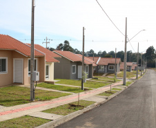 Casa Fácil Paraná, a Cohapar financia diretamente a construção de casas para famílias com renda de um a seis salários mínimos em Palmas Foto: Geraldo Bubniak/AEN