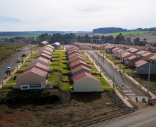 Casa Fácil Paraná, a Cohapar financia diretamente a construção de casas para famílias com renda de um a seis salários mínimos em Palmas Foto: Geraldo Bubniak/AEN