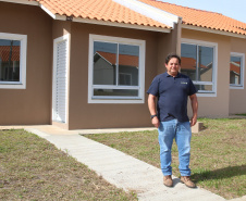 Casa Fácil Paraná, a Cohapar financia diretamente a construção de casas para famílias com renda de um a seis salários mínimos em Palmas Foto: Geraldo Bubniak/AEN