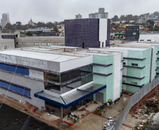 União da Vitória, 23 de maio de 2025 - Construção do Ambulatório Médico de Especialidades (AME).