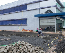 União da Vitória, 23 de maio de 2025 - Construção do Ambulatório Médico de Especialidades (AME).