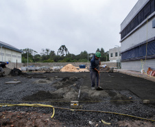 União da Vitória, 23 de maio de 2025 - Construção do Ambulatório Médico de Especialidades (AME).