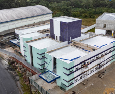 União da Vitória, 23 de maio de 2025 - Construção do Ambulatório Médico de Especialidades (AME).
