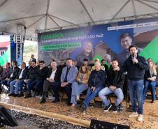 Palmas, 22 de maio de 2025 - O vice-governador Darci Piana participa da inauguração do Residencial Verdes Campos. São 199 casas, sendo todas as unidades subsidiadas pelo Governo do Estado, por meio do Casa Fácil Paraná.