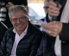 Palmas, 22 de maio de 2025 - O vice-governador Darci Piana participa da inauguração do Residencial Verdes Campos. São 199 casas, sendo todas as unidades subsidiadas pelo Governo do Estado, por meio do Casa Fácil Paraná.