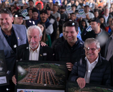 Palmas, 22 de maio de 2025 - O vice-governador Darci Piana participa da inauguração do Residencial Verdes Campos. São 199 casas, sendo todas as unidades subsidiadas pelo Governo do Estado, por meio do Casa Fácil Paraná.