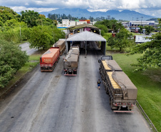Porto de Paranaguá recebe o maior volume de caminhões da história no Pátio de Triagem