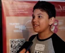 Enzo Flores, 10, também saiu da apresentação querendo saber mais sobre a Orquestra Sinfônica. 