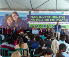 Nova estrutura do Colégio Profa. Rosa Frederica Johnson é entregue à comunidade de Almirante Tamandaré,com investimento de R$ 1,1 milhões do Governo do Estado