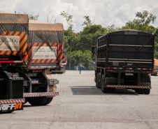 Porto de Paranaguá recebe o maior volume de caminhões da história no Pátio de Triagem