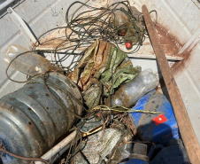 IAT - Operação de fiscalização contra a pesca predatória no Oeste e Noroeste do Paraná terminou com a aplicação de R$ 4 mil em multas e o recolhimento de materiais proibidos