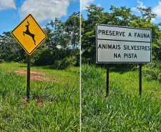 Placas do Parque Nacional Ilha Grande