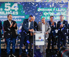 O governador em exercício, Darci Piana, anuncia um pacote de investimentos de R$ 54 milhões destinado à modernização da Rede Sine/PR e à ampliação da oferta de cursos de qualificação profissional em 311 municípios do Estado.