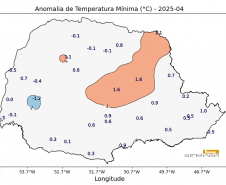: ABRIL TEVE CHUVAS IRREGULARES E TEMPERATURAS MÁXIMAS ABAIXO DA MÉDIA HISTÓRICA NO PARANÁ, DIZ SIMEPAR