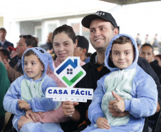 O vice-governador Darci Piana participa da inauguração do Residencial Verdes Campos. São 199 casas, sendo todas as unidades subsidiadas pelo Governo do Estado, por meio do Casa Fácil Paraná.