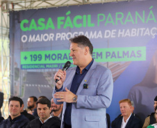  O vice-governador Darci Piana participa da inauguração do Residencial Verdes Campos. São 199 casas, sendo todas as unidades subsidiadas pelo Governo do Estado, por meio do Casa Fácil Paraná.