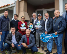  O vice-governador Darci Piana participa da inauguração do Residencial Verdes Campos. São 199 casas, sendo todas as unidades subsidiadas pelo Governo do Estado, por meio do Casa Fácil Paraná.