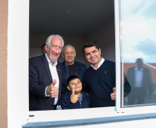  O vice-governador Darci Piana participa da inauguração do Residencial Verdes Campos. São 199 casas, sendo todas as unidades subsidiadas pelo Governo do Estado, por meio do Casa Fácil Paraná.
