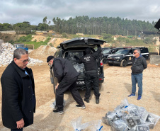  PCPR incinera maior carga de cocaína já apreendida em Curitiba 