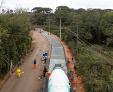 Pavimentação Estrada SJP-Mandirituba