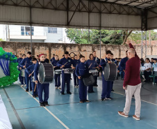 Fanfarra de colégio de Telêmaco Borba impulsiona frequência escolar e disciplina
